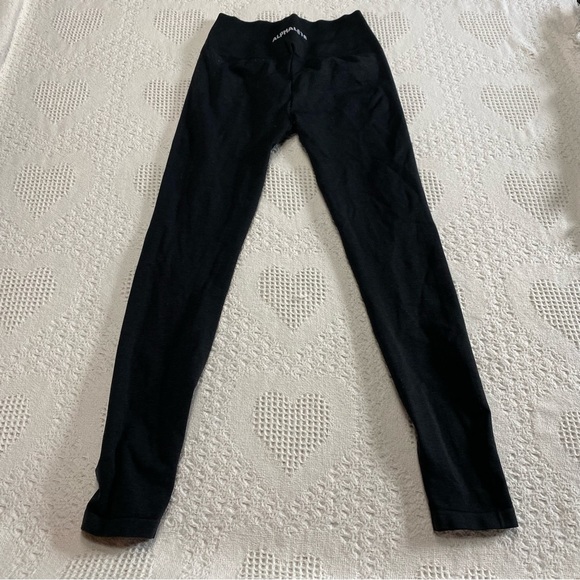 Alphalete Black Heathered Leggings (M) SEE DESC - Picture 5 of 9